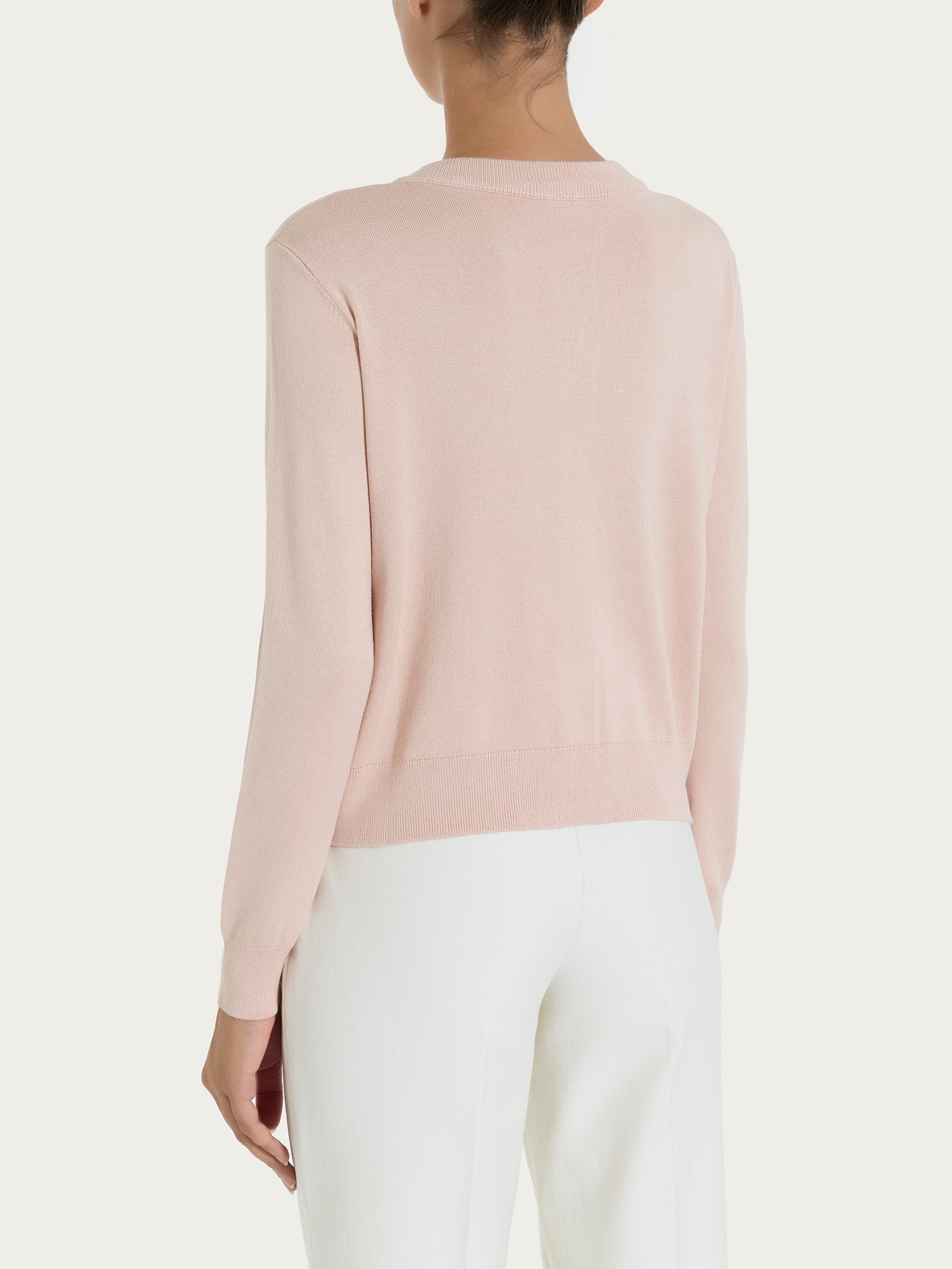 Cardigan corto con bottoni Four Seasons Rosa Donna - Ragno