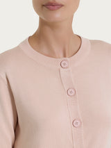 Cardigan corto con bottoni Four Seasons Rosa Donna - Ragno