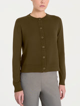 Cardigan corto con bottoni Four Seasons Verdi Donna - Ragno