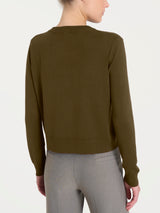 Cardigan corto con bottoni Four Seasons Verdi Donna - Ragno