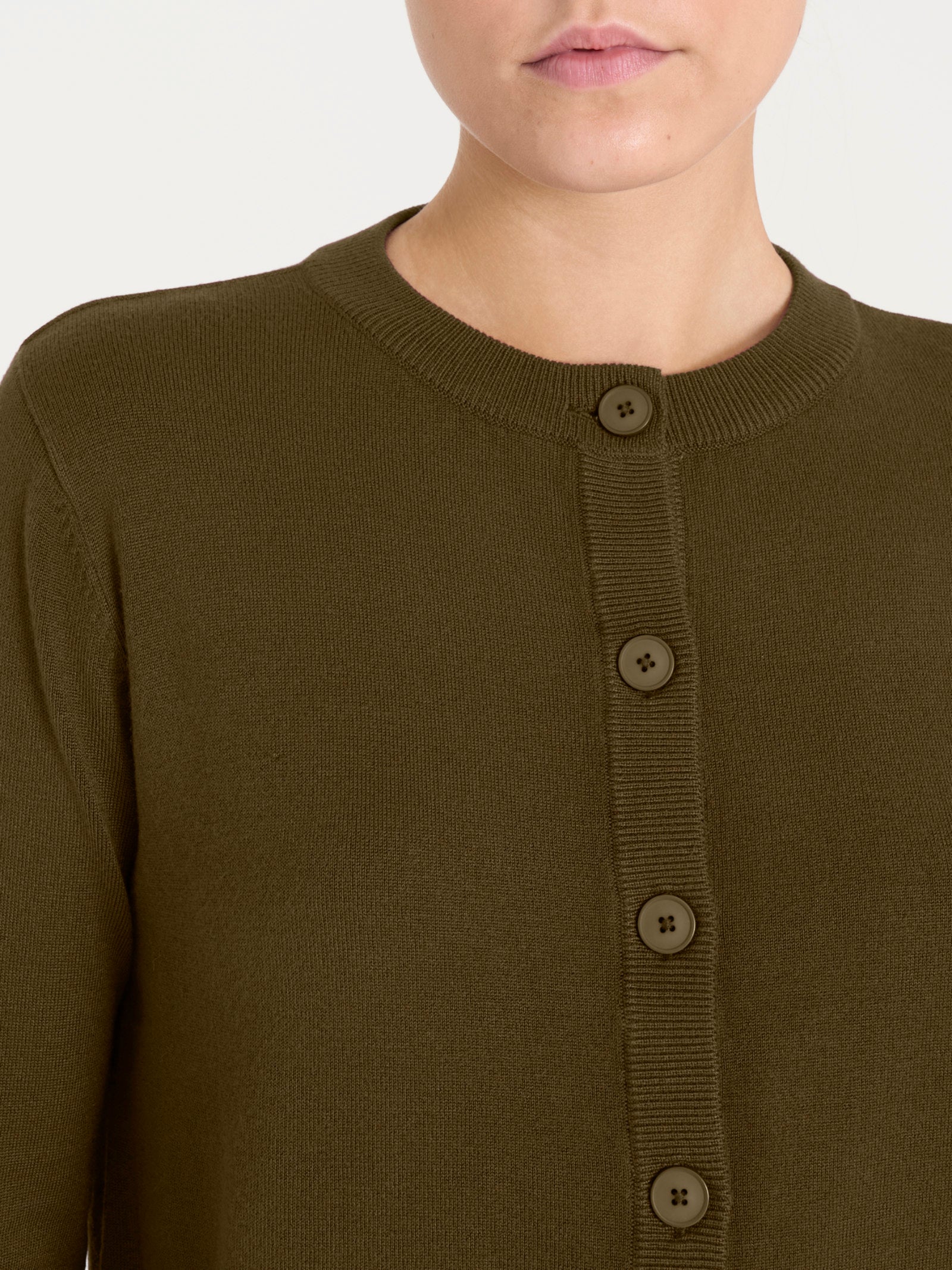 Cardigan corto con bottoni Four Seasons Verdi Donna - Ragno