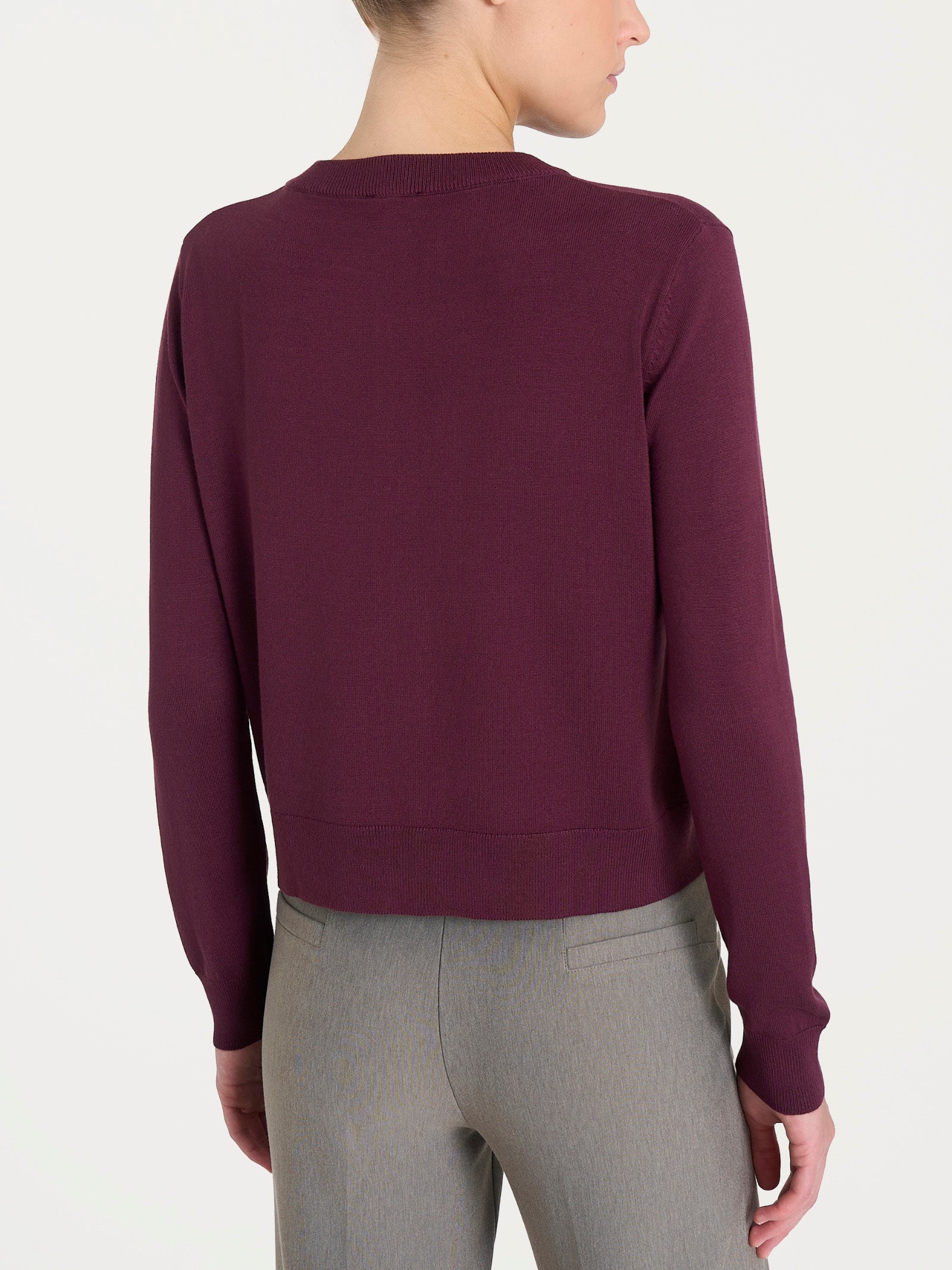 Cardigan corto con bottoni Four Seasons Viola Donna - Ragno