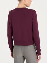 Cardigan corto con bottoni Four Seasons Viola Donna - Ragno