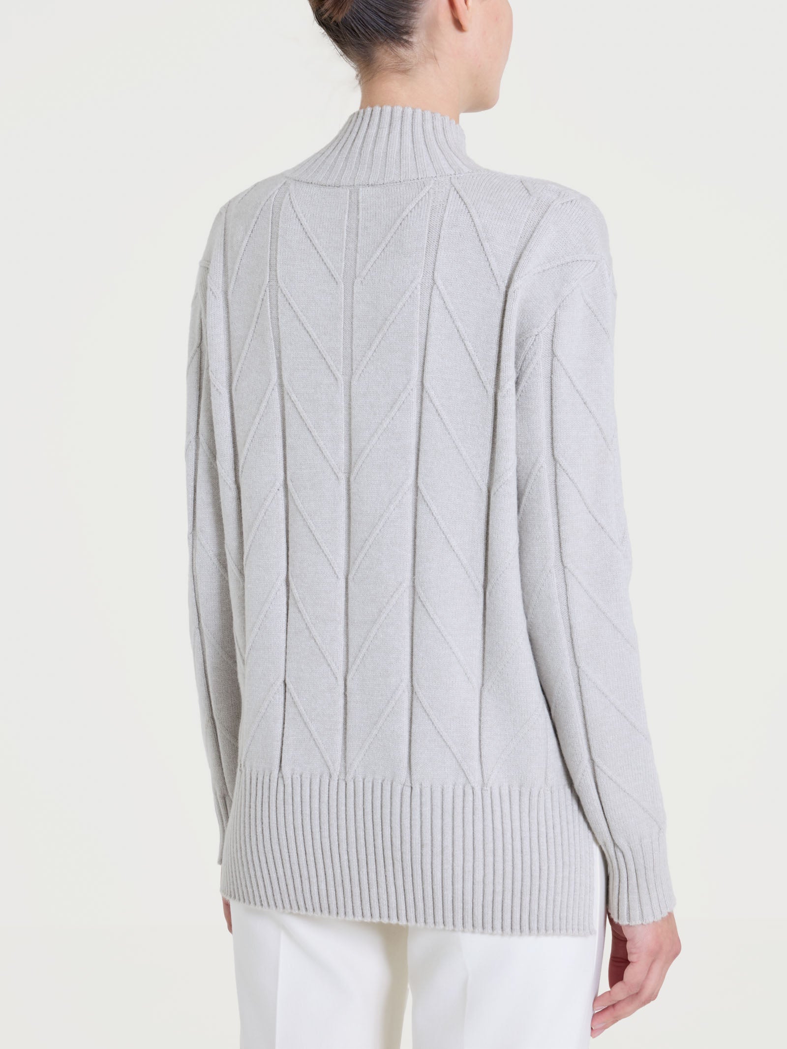 Cardigan aperto con punto spiga in Super Soft Bianchi Donna - Ragno