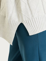 Cardigan aperto con punto spiga in Super Soft Bianchi Donna - Ragno