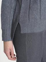 Cardigan aperto con punto spiga in Super Soft Neri Donna - Ragno