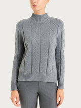 Lupetto con punto spiga in Super Soft Neri Donna - Ragno