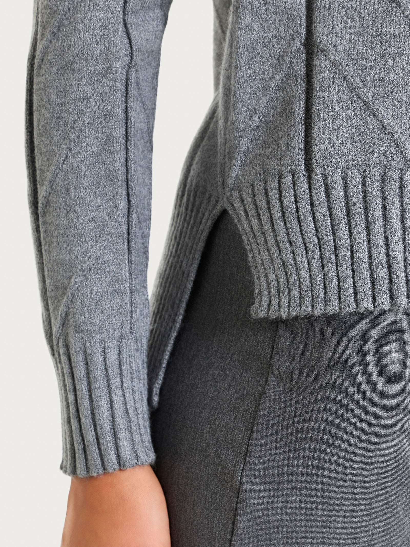 Lupetto con punto spiga in Super Soft Neri Donna - Ragno