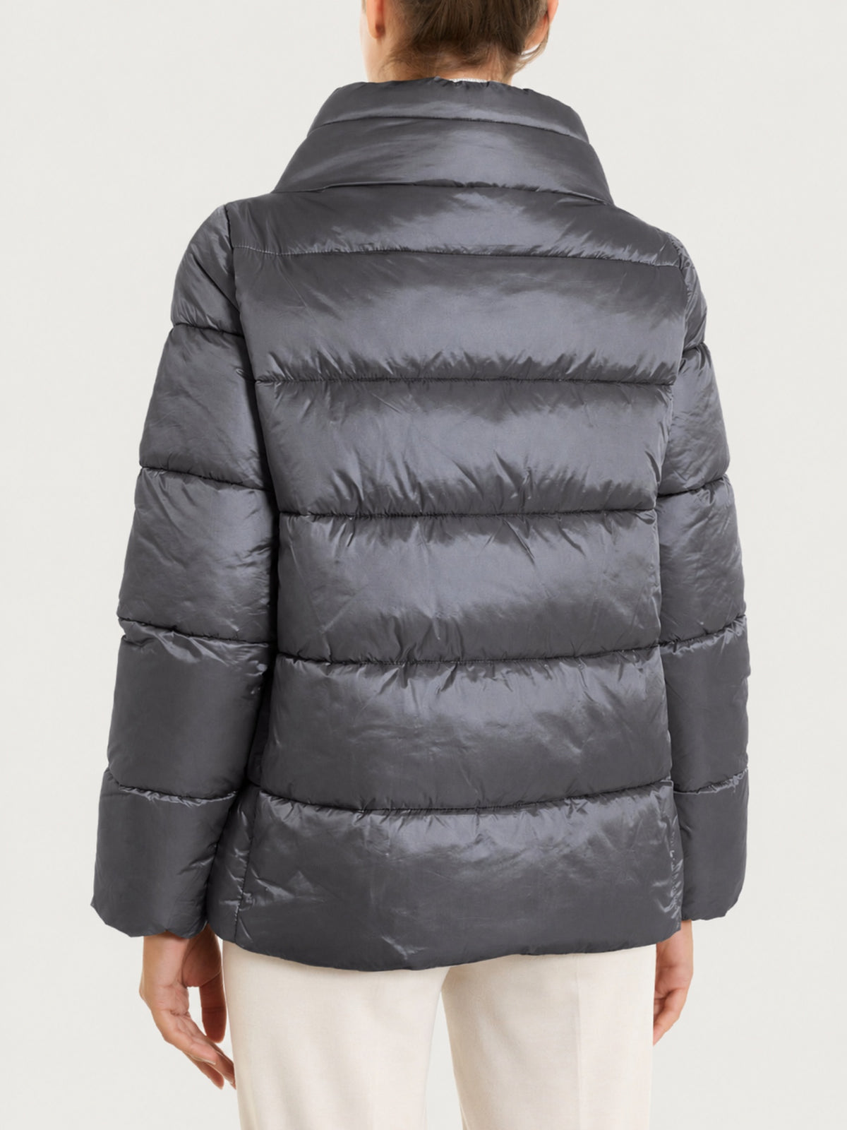 Shiny Puffer piumino con collo alto  Neri Donna - Ragno