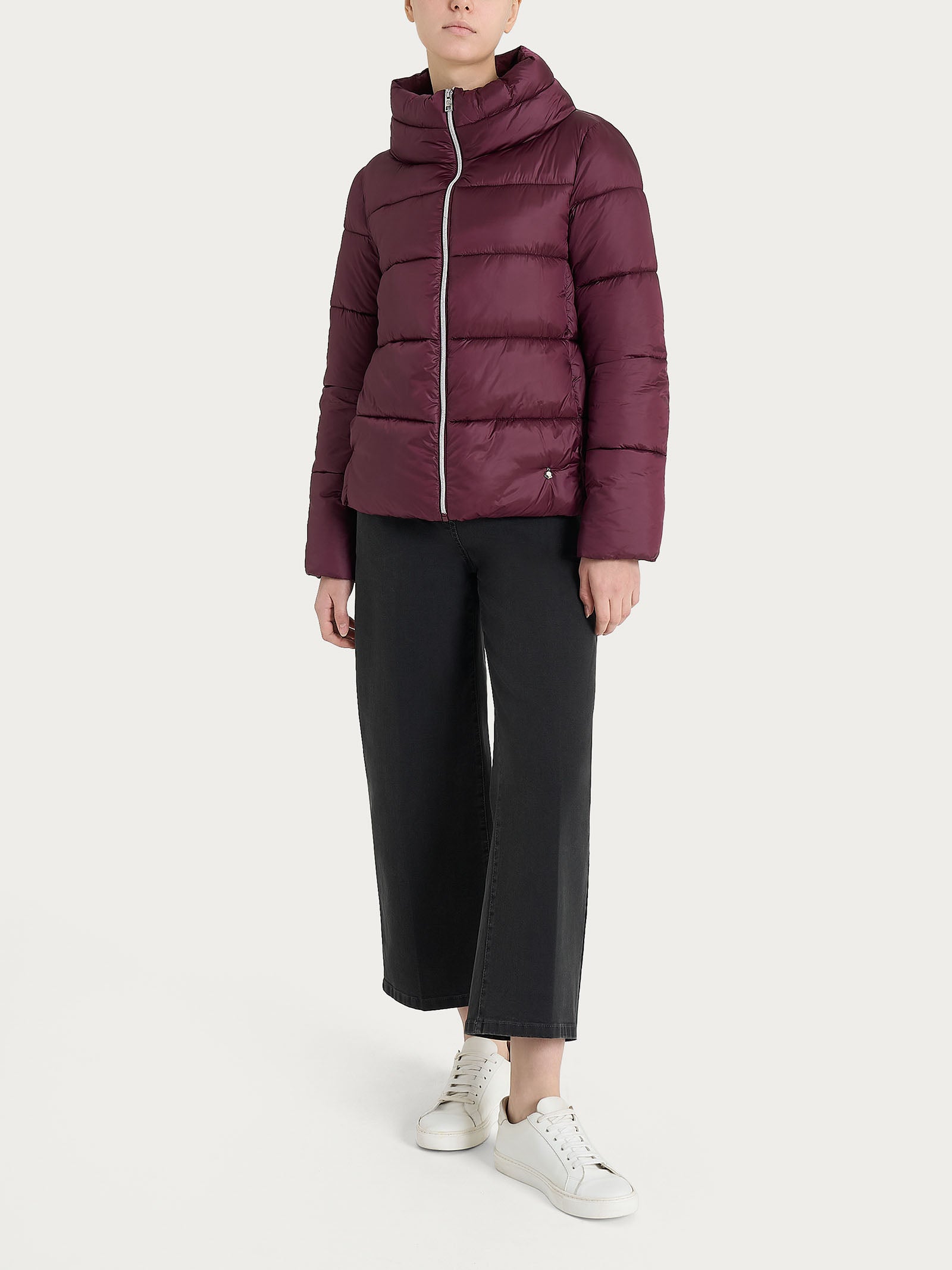 Piumino con collo alto in Vegan Down Viola Donna - Ragno