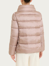 Shiny Puffer piumino con collo alto  Rosa Donna - Ragno