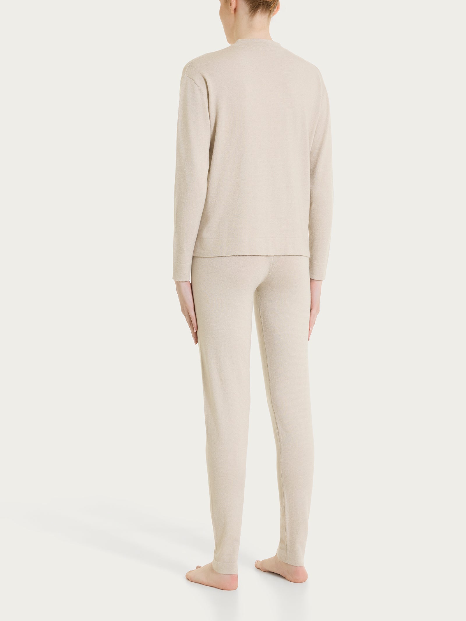 Pigiama con scollo a V in Super Soft  Bianchi Donna - Ragno