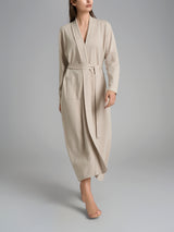 Vestaglia lunga con cintura in Super Soft Bianchi Donna - Ragno