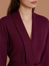 Vestaglia con cintura in Super Soft Viola Donna - Ragno