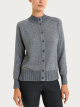 Cardigan corto in Natural Soft e Lurex Neri Donna - Ragno