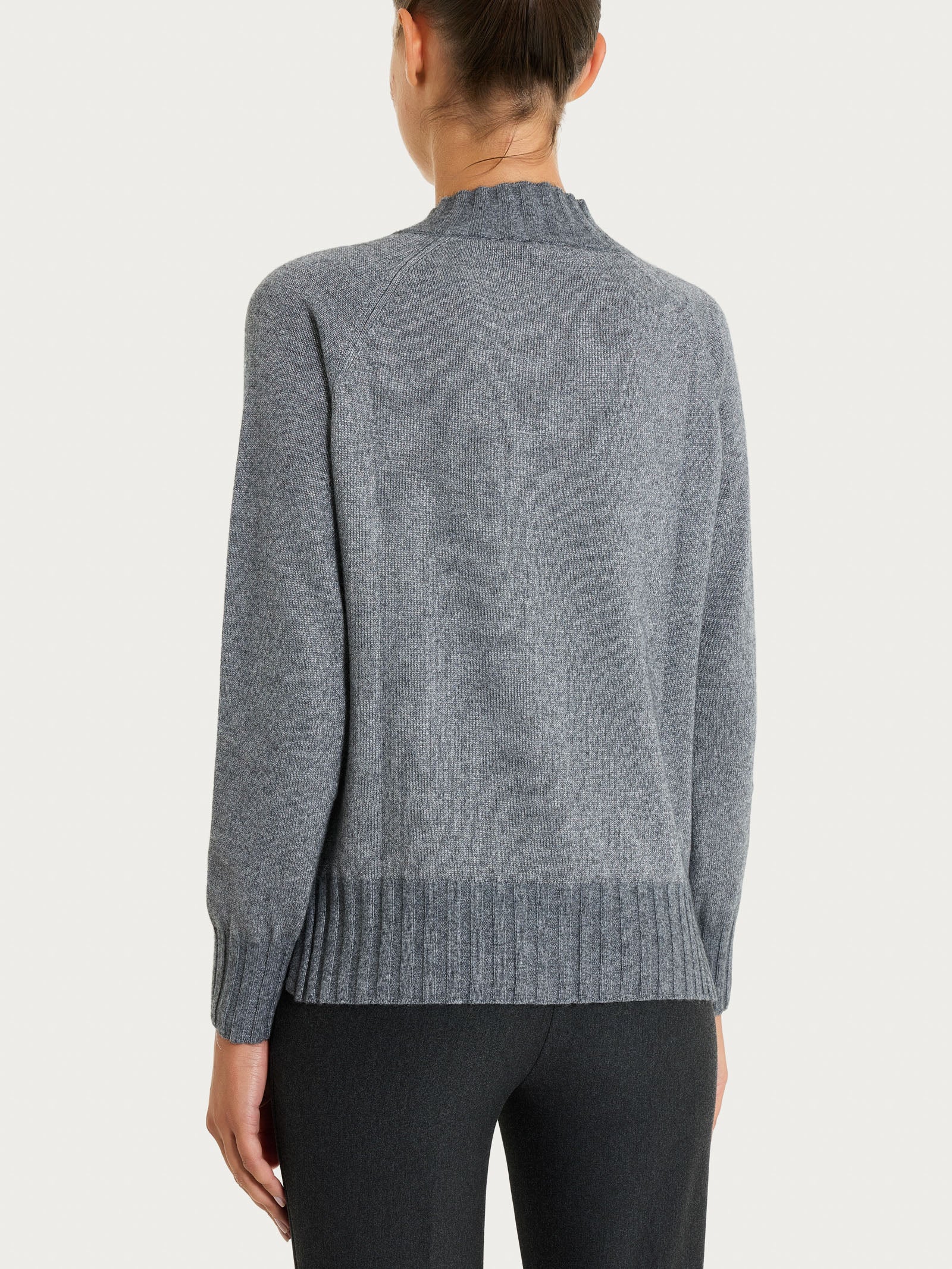 Cardigan corto in Natural Soft e Lurex Neri Donna - Ragno