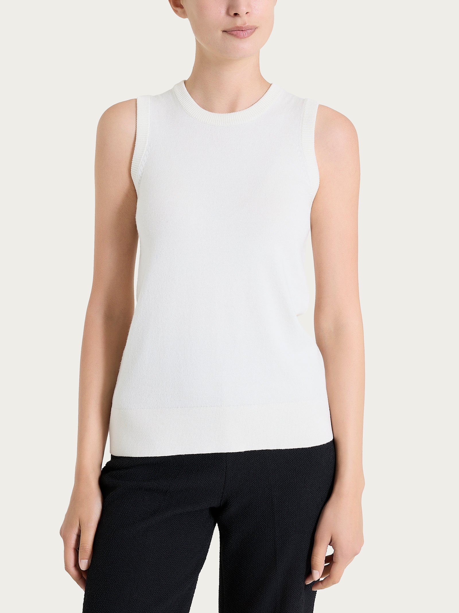 Maglia smanicata Four Seasons Bianchi Donna - Ragno