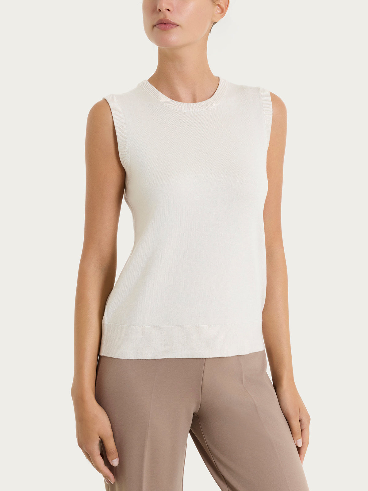 Maglia smanicata Four Seasons Bianchi Donna - Ragno