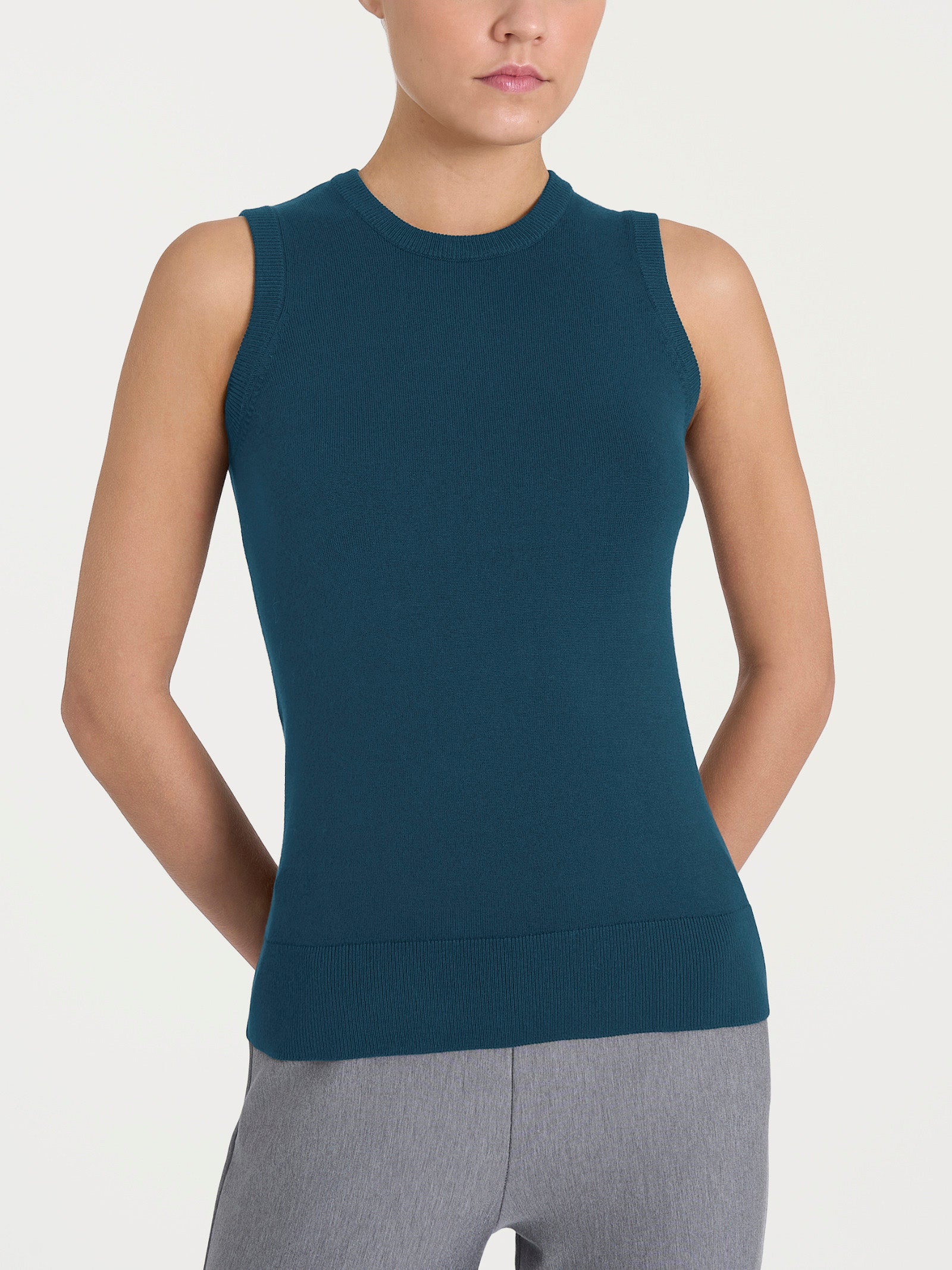 Maglia smanicata Four Seasons Blu Donna - Ragno