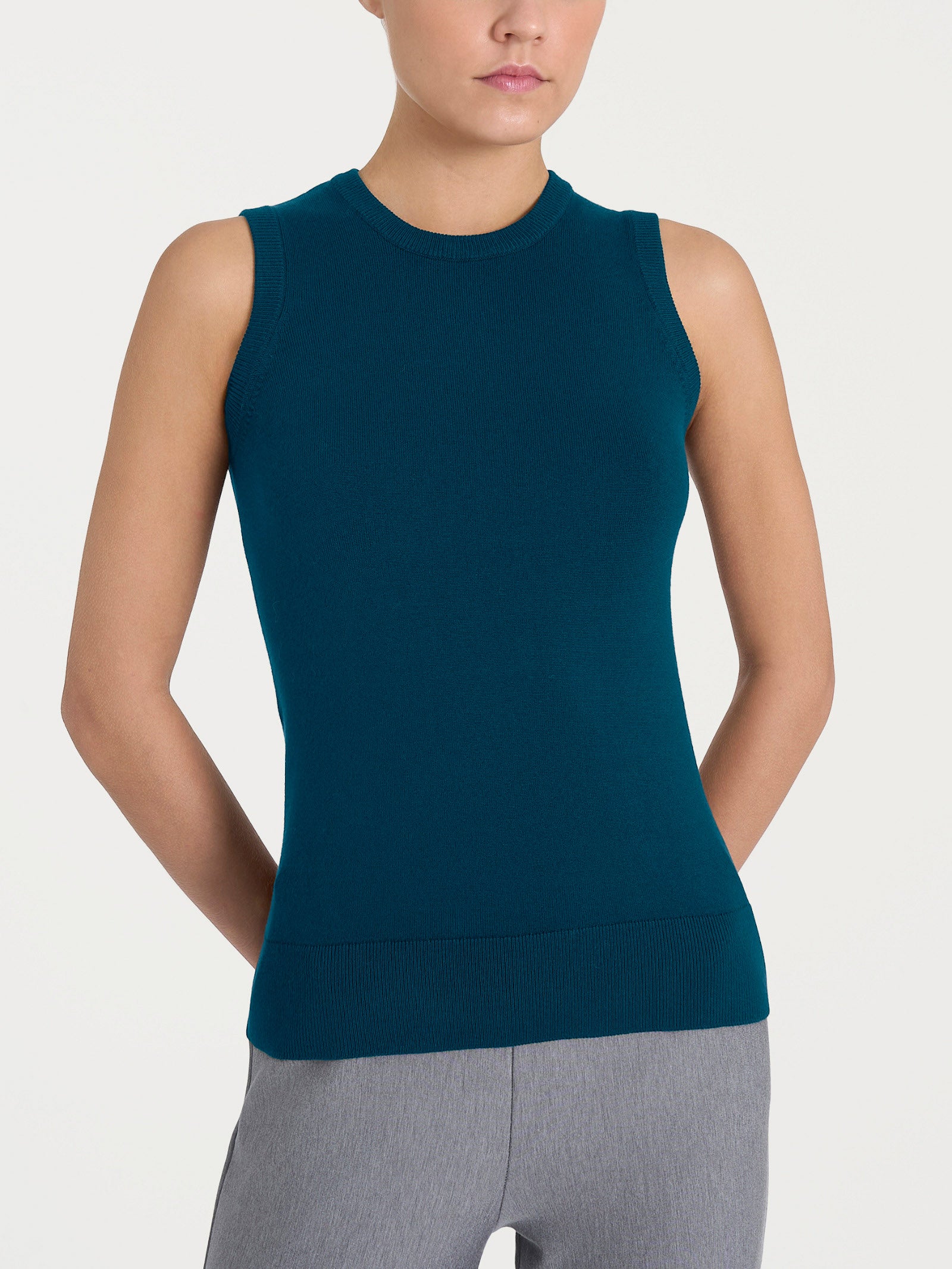 Maglia smanicata Four Seasons Blu Donna - Ragno