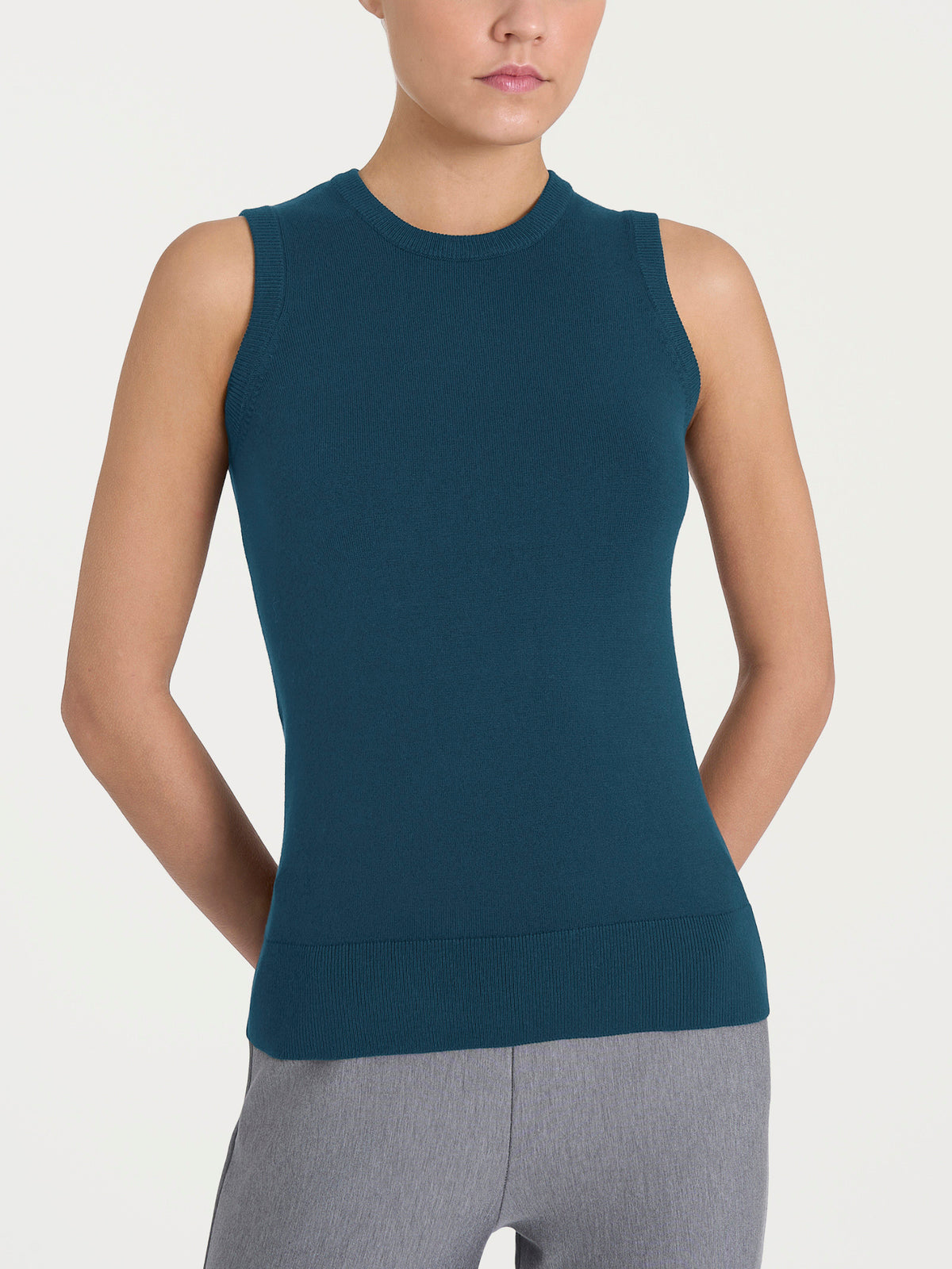Maglia smanicata Four Seasons Blu Donna - Ragno