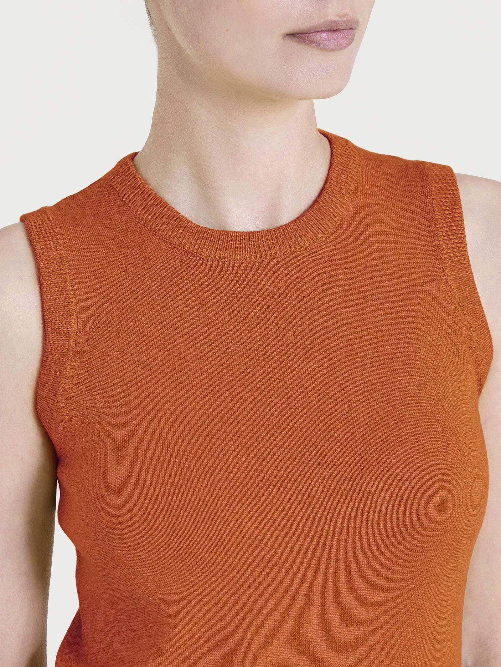 Maglia smanicata Four Seasons Arancioni Donna - Ragno