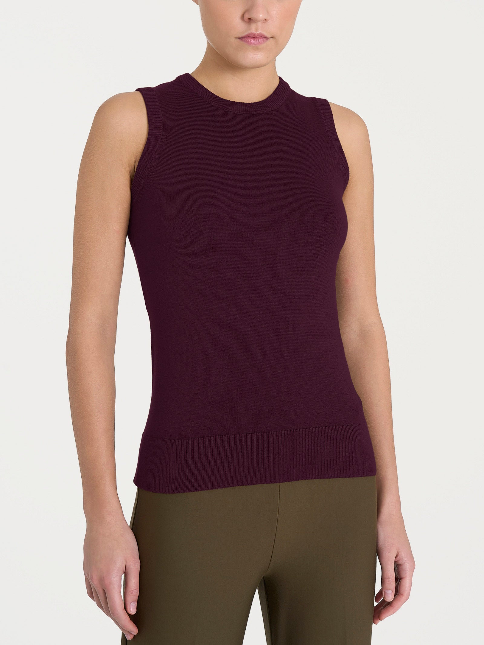 Maglia smanicata Four Seasons Viola Donna - Ragno