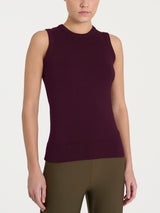 Maglia smanicata Four Seasons Viola Donna - Ragno