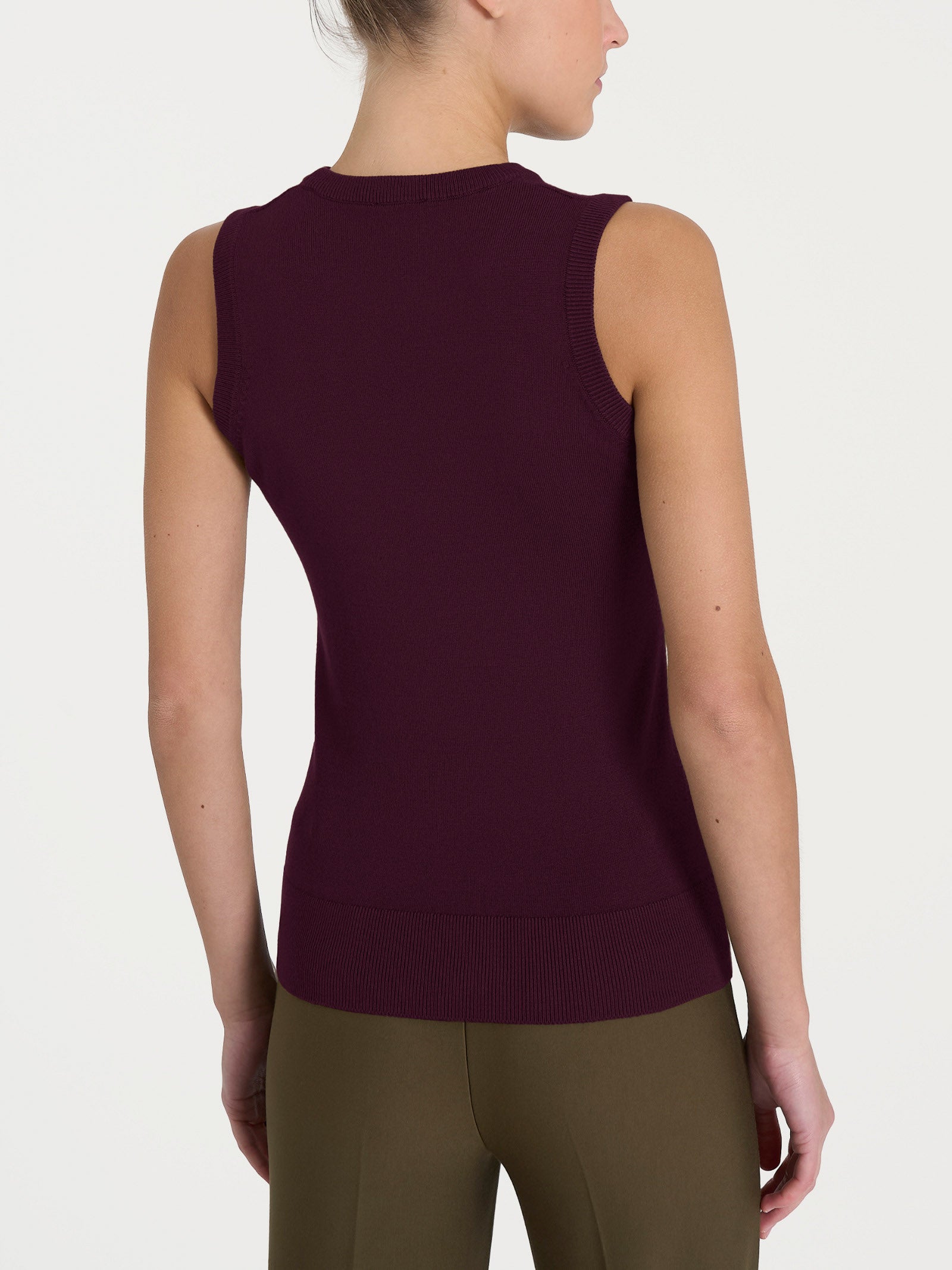 Maglia smanicata Four Seasons Viola Donna - Ragno