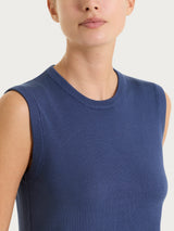 Maglia smanicata Four Seasons Blu Donna - Ragno