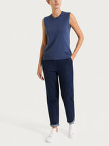 Maglia smanicata Four Seasons Blu Donna - Ragno