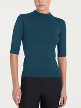 Lupetto con manica corta Four Seasons Blu Donna - Ragno
