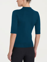 Lupetto con manica corta Four Seasons Blu Donna - Ragno