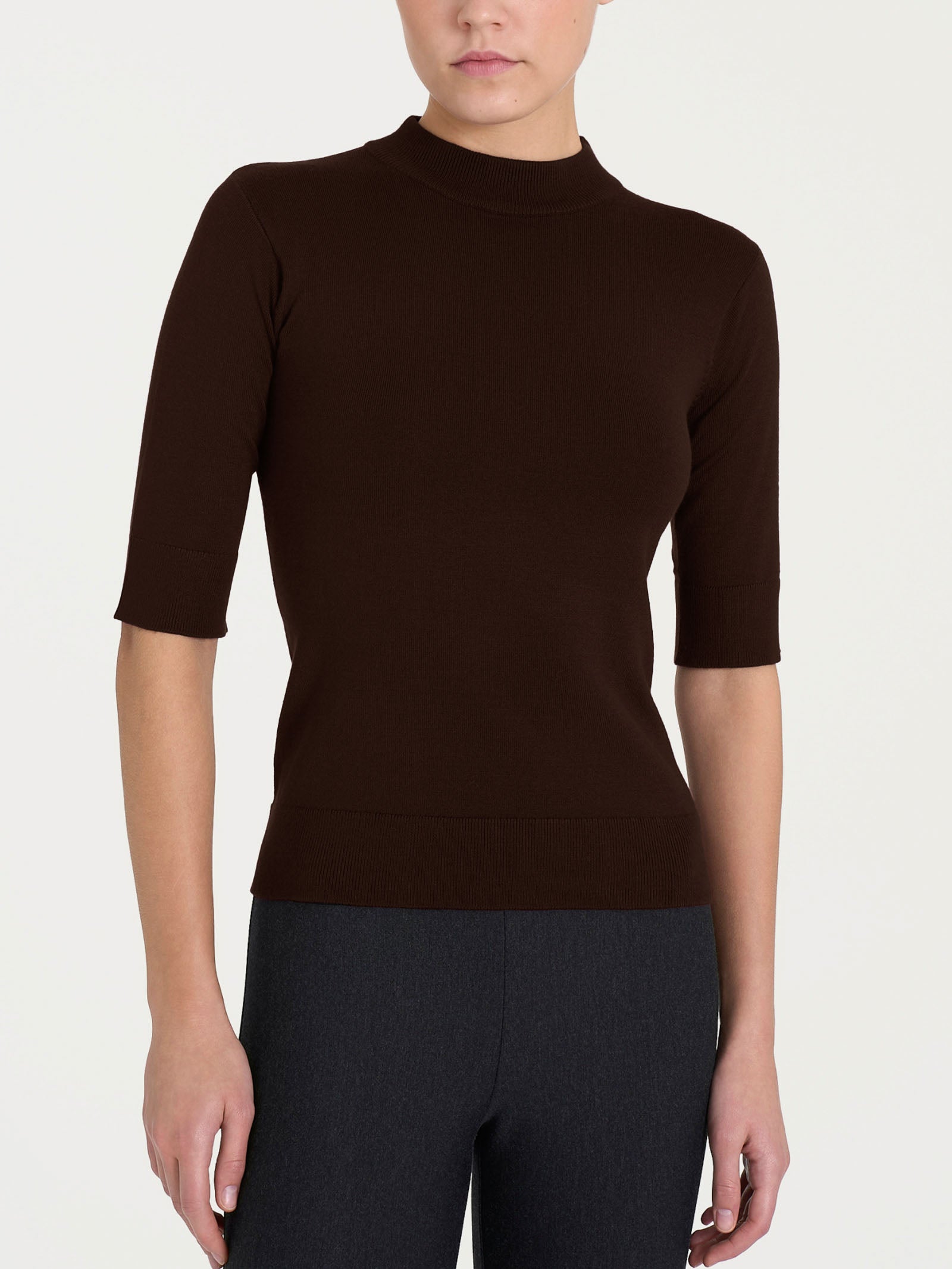 Lupetto con manica corta Four Seasons Marroni Donna - Ragno