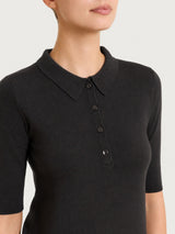 Polo con manica corta Four Seasons Neri Donna - Ragno