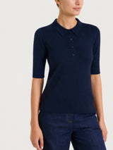 Polo con manica corta Four Seasons Blu Donna - Ragno