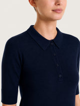 Polo con manica corta Four Seasons Blu Donna - Ragno