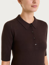 Polo con manica corta Four Seasons Marroni Donna - Ragno