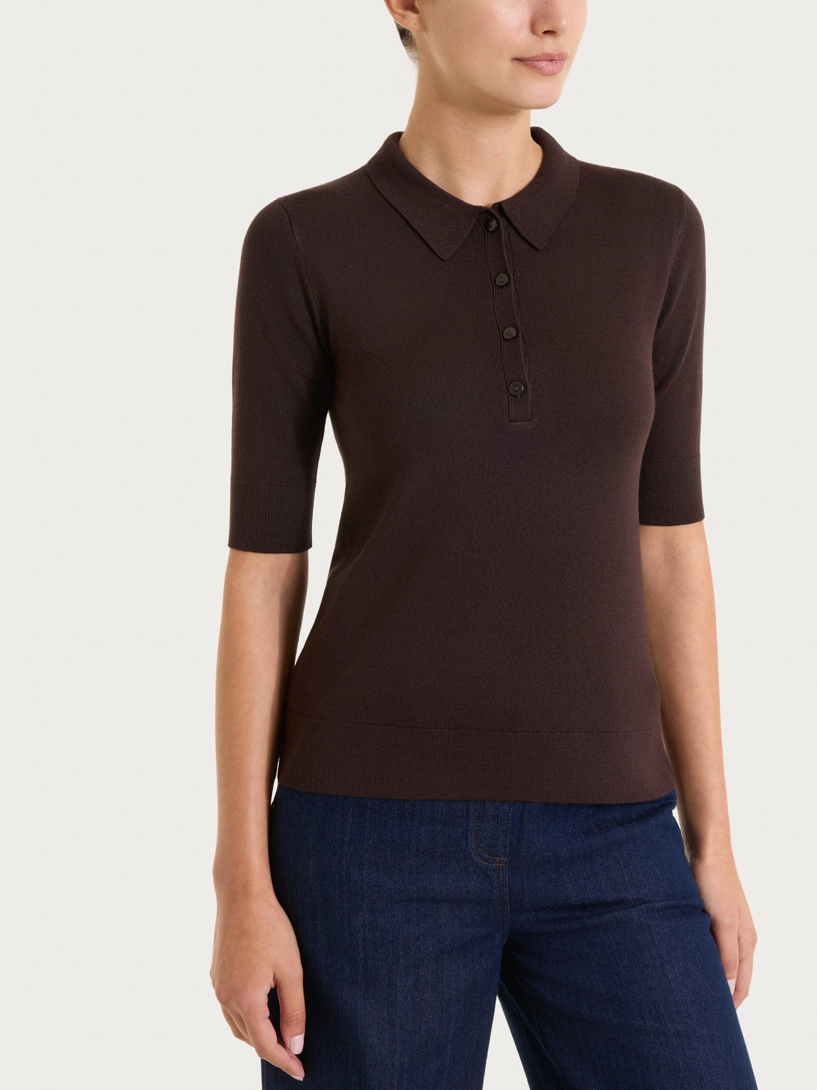 Polo con manica corta Four Seasons Marroni Donna - Ragno