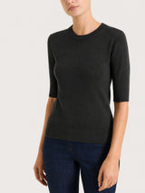 Maglia girocollo con manica corta Four Seasons Neri Donna - Ragno