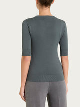 Maglia girocollo con manica corta Four Seasons Grigi Donna - Ragno
