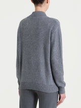 Maglia con scollo a V e trecce alternate in Natural Soft Neri Donna - Ragno