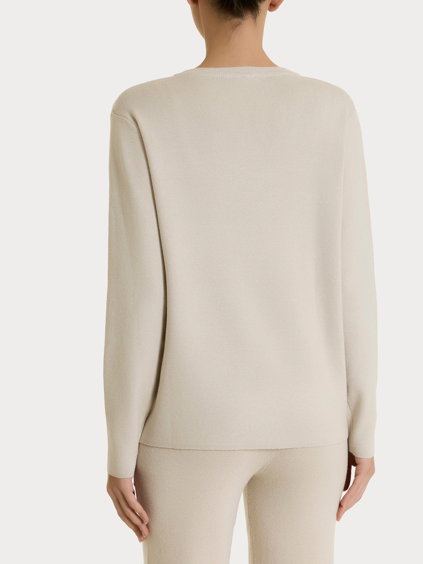 Maglia girocollo in Super Soft Bianchi Donna - Ragno