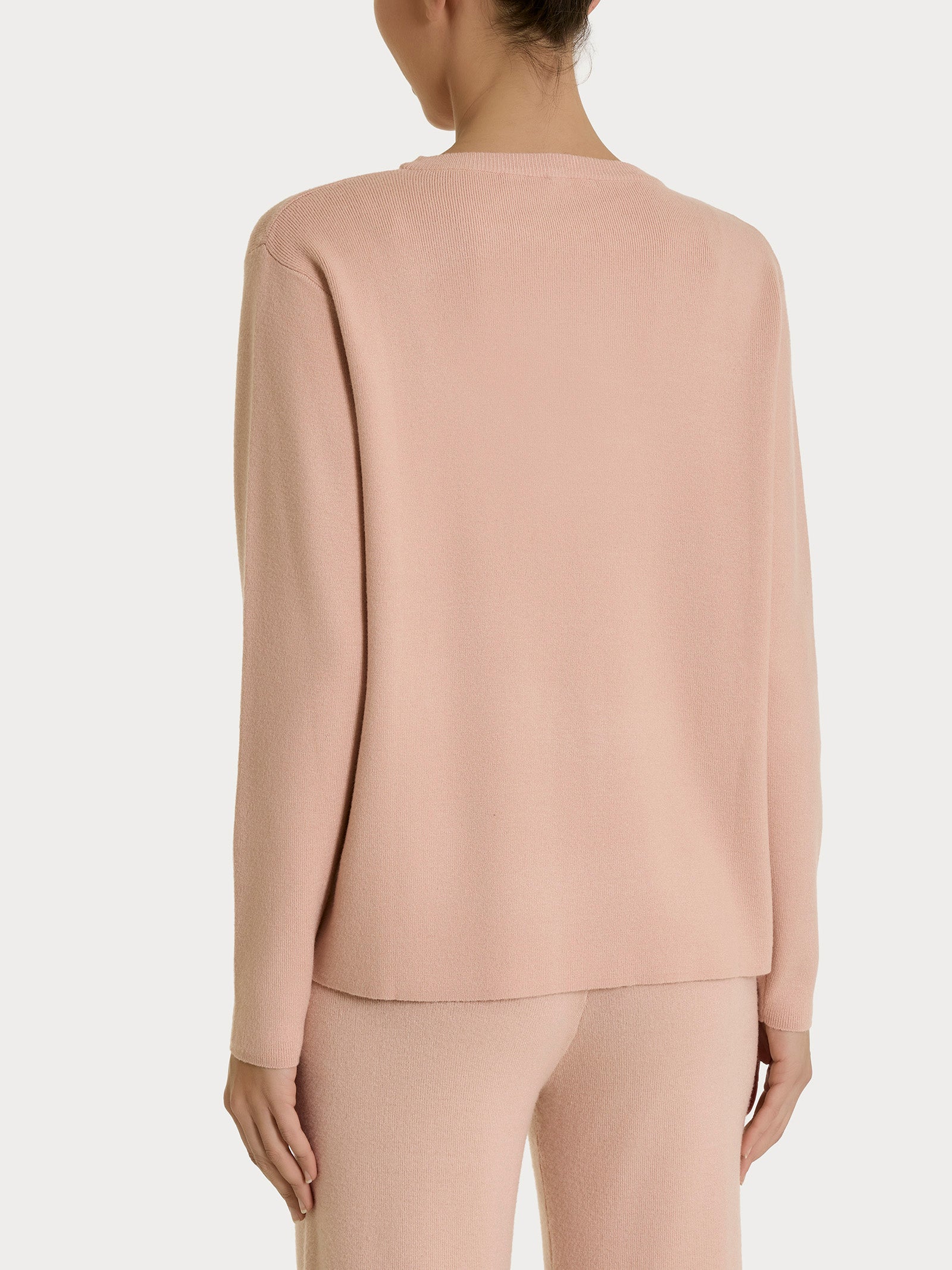 Maglia girocollo in Super Soft Rosa Donna - Ragno