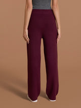 Pantalone ampio con tasche in Super Soft Viola Donna - Ragno
