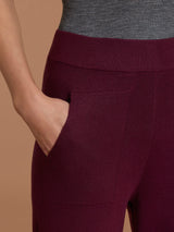 Pantalone ampio con tasche in Super Soft Viola Donna - Ragno