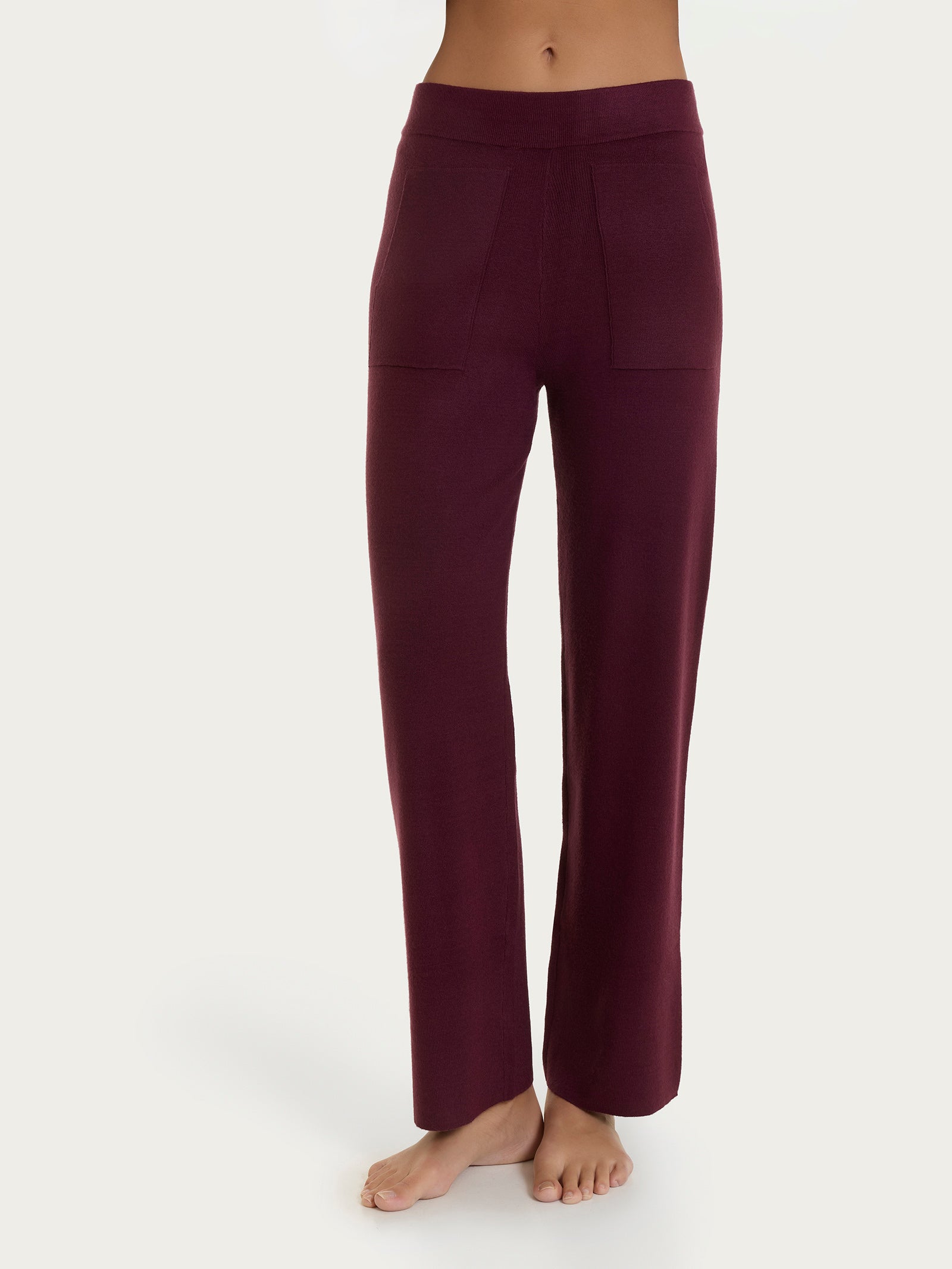 Pantalone ampio con tasche in Super Soft Viola Donna - Ragno