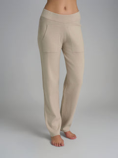 Pantalone dritto con tasche in Super Soft Bianchi Donna - Ragno