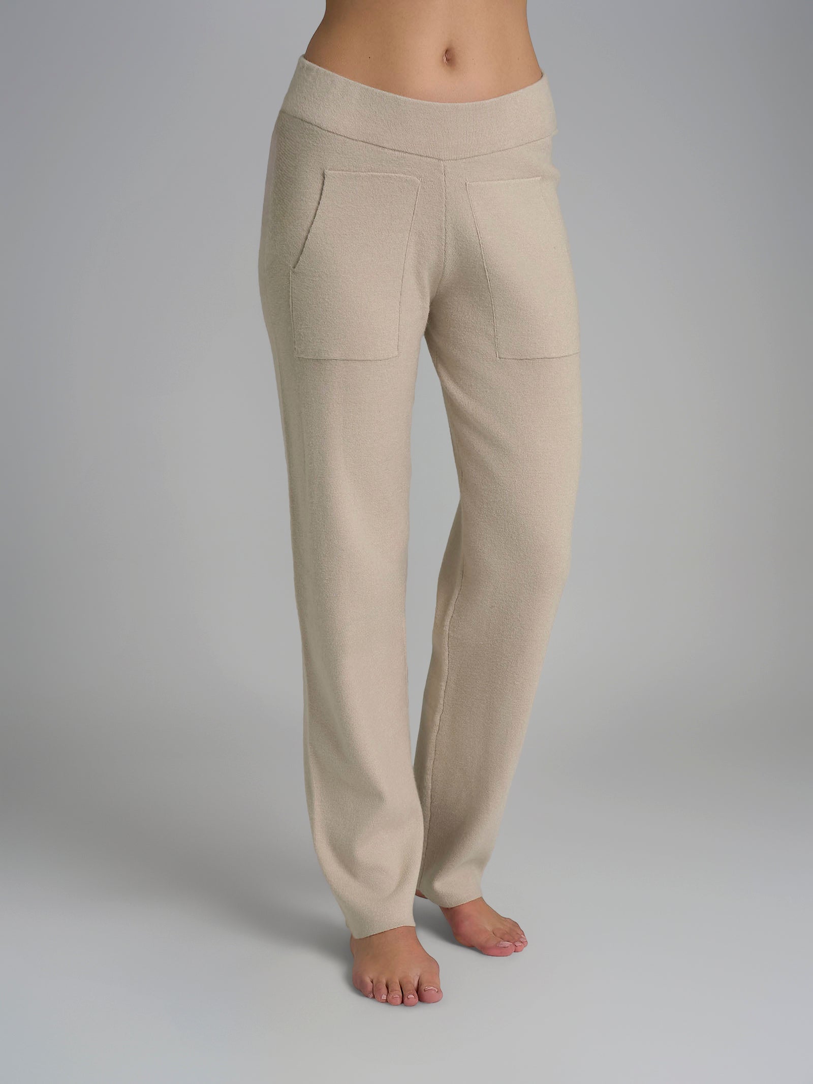 Pantalone dritto con tasche in Super Soft Bianchi Donna - Ragno