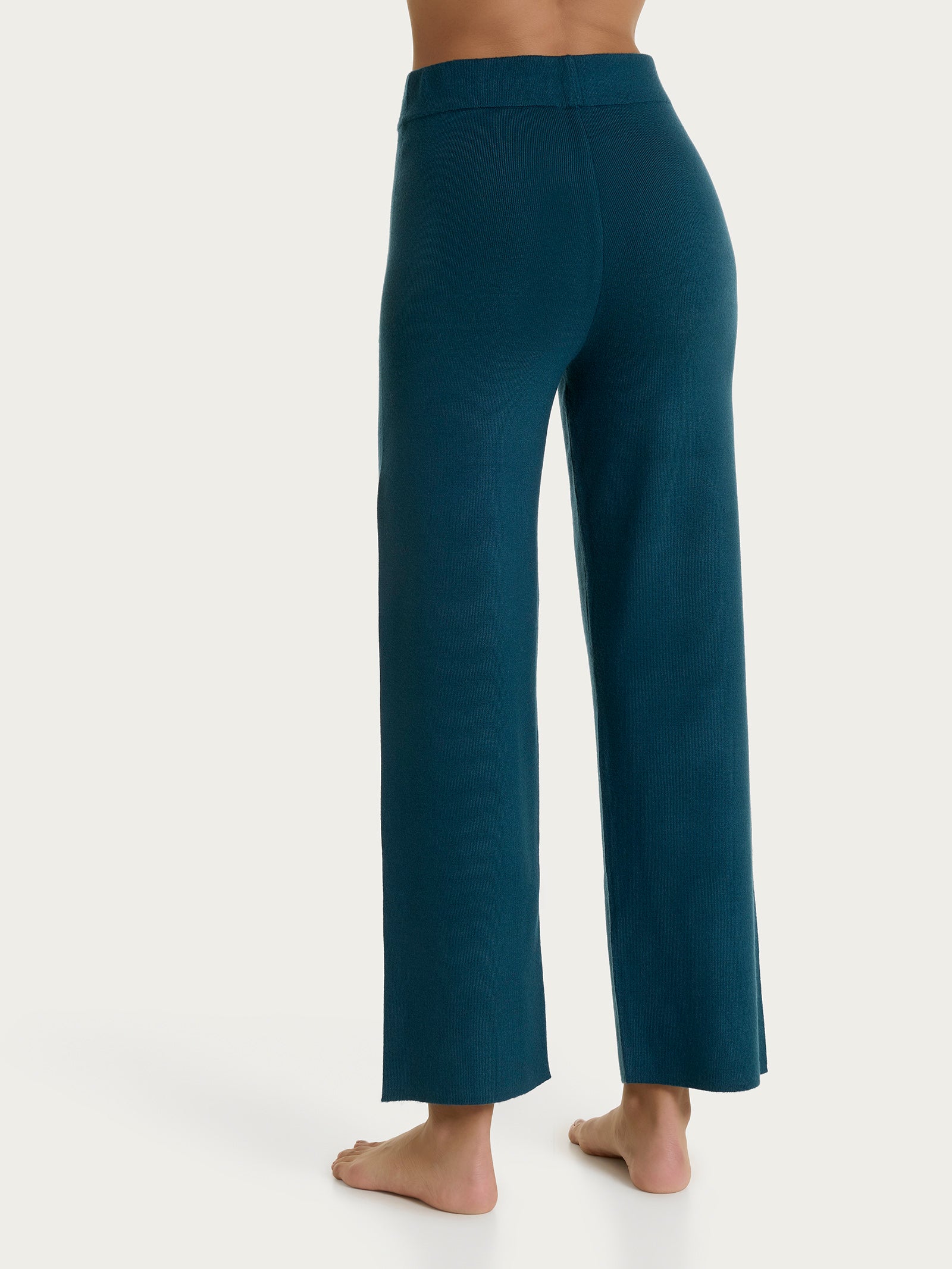Pantalone dritto con tasche in Super Soft Blu Donna - Ragno